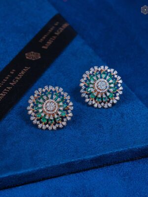 Emerald Bloom Studs