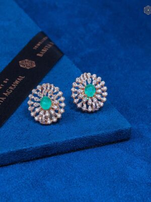 Emerald Bloom Studs
