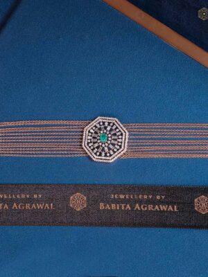 Diamond Mesh Sunburst Bracelet