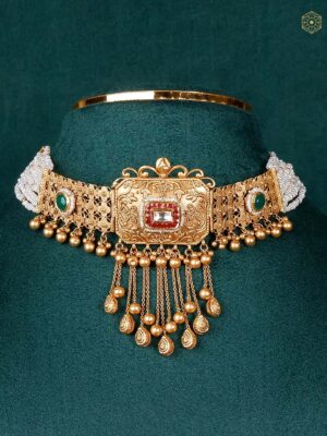 22Kt Antique Kundan Bridal Choker
