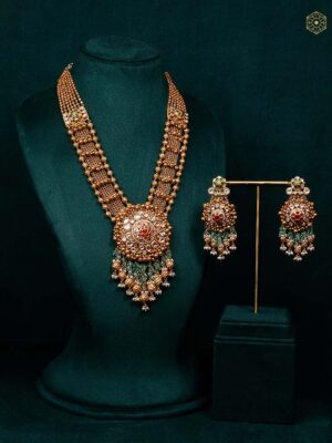 22Kt Bridal Kundan Necklace Set