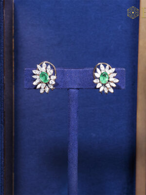 Emerald Radiance Diamond Studs