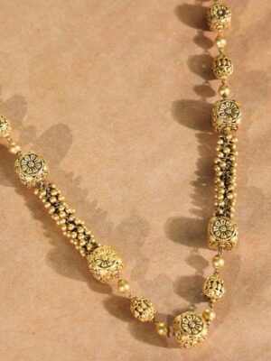 Heritage Floral Sphere Gold Chain