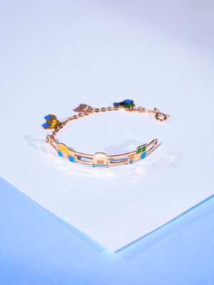 Tiny Racer Charm Bracelet