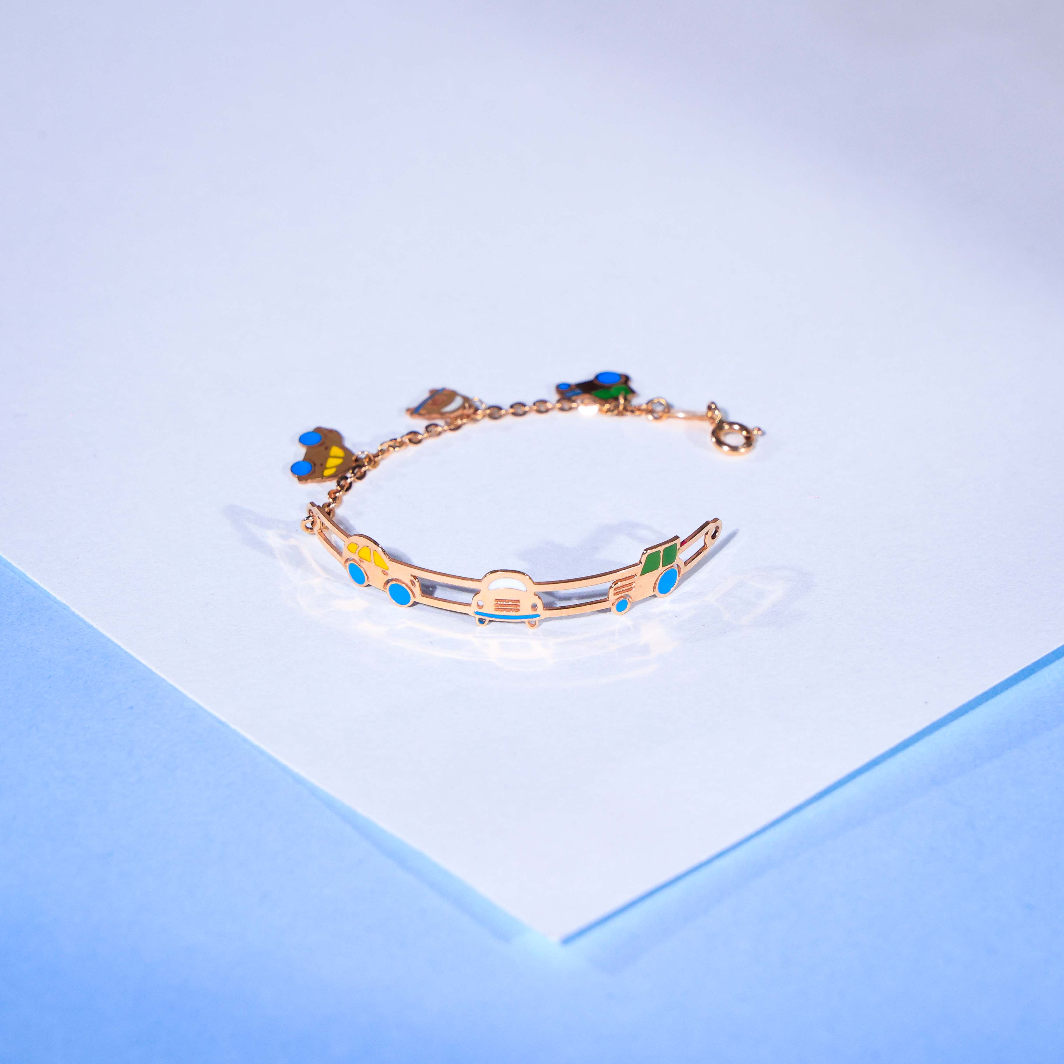 Tiny Racer Charm Bracelet