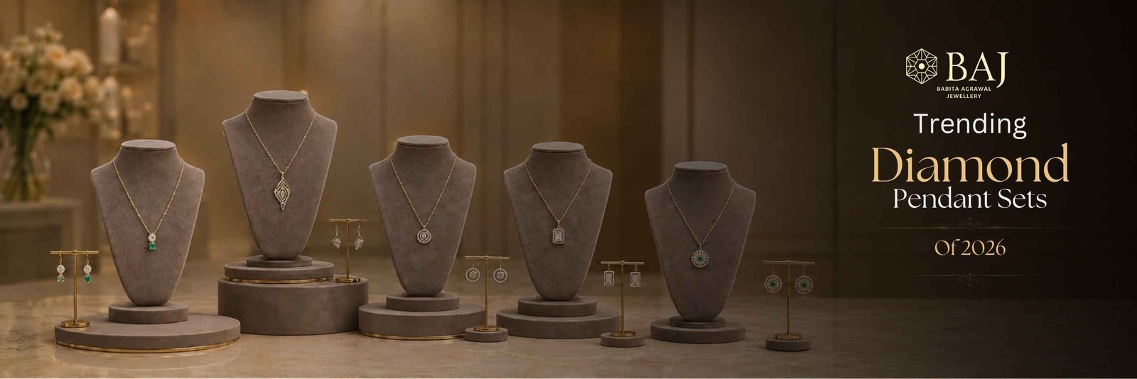 5 Lightweight Diamond Pendant Set Designs Trending in 2026 BAJ Sign in 100%