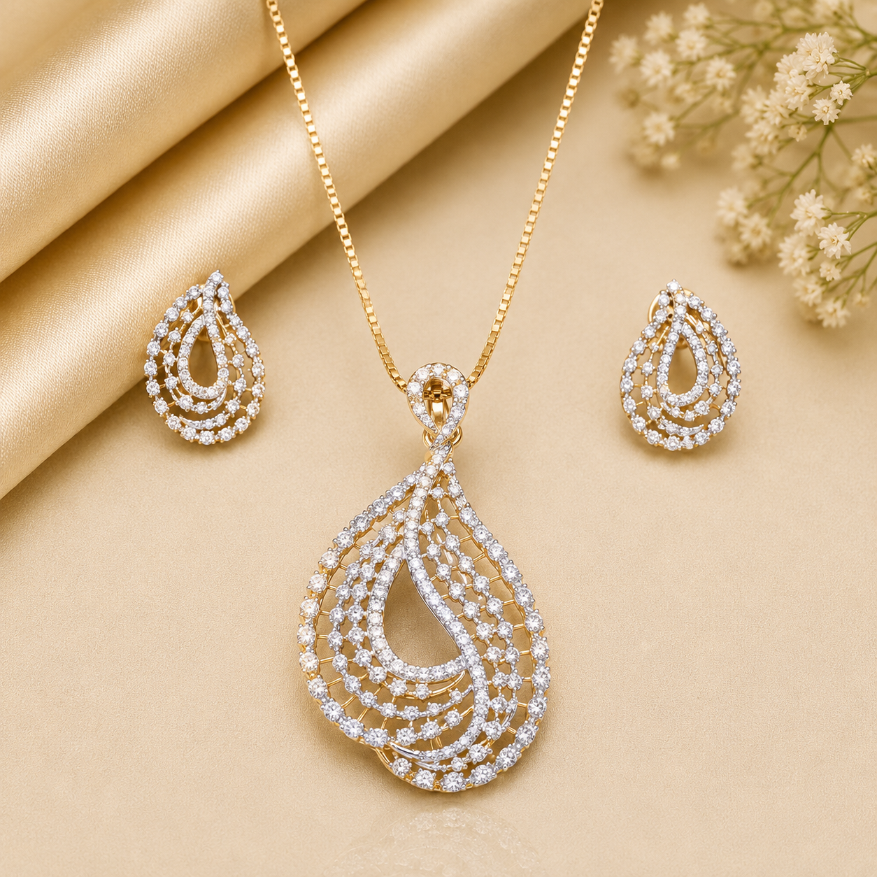 diamond-teardrop-statement-set